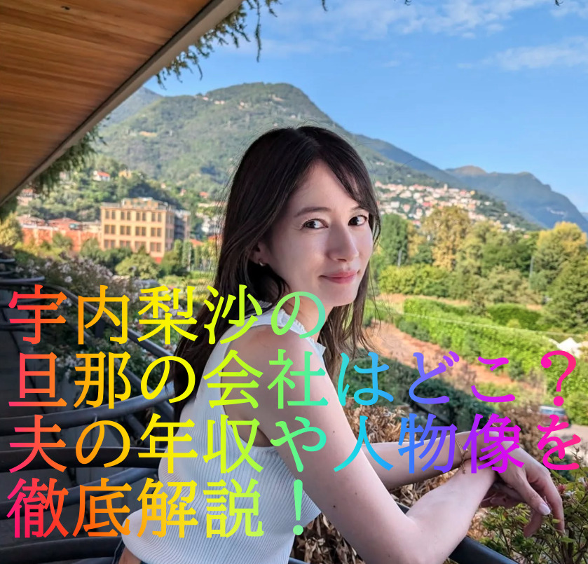 宇内梨沙の旦那の会社はどこ？夫の年収や人物像を徹底解説！