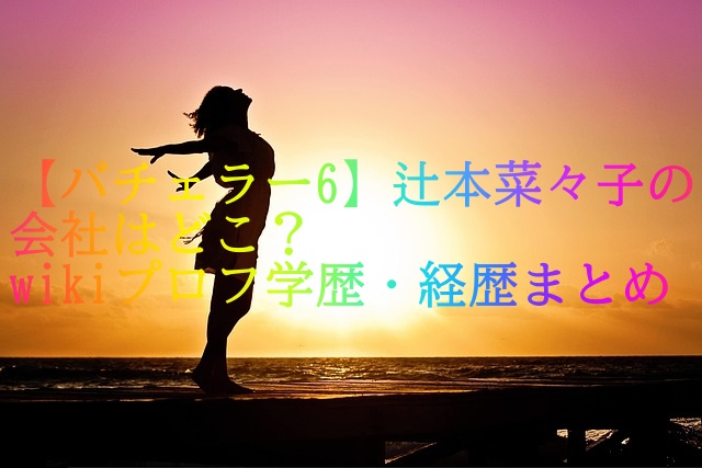 【バチェラー6】辻本菜々子の会社はどこ？wikiプロフ学歴・経歴まとめ